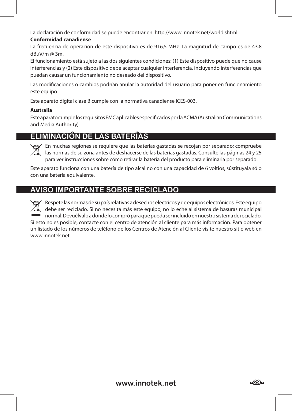 Petsafe SPT-85 Spray Commander™, 85 m Basic Remote Spray Trainer User Manual | Page 29 / 48