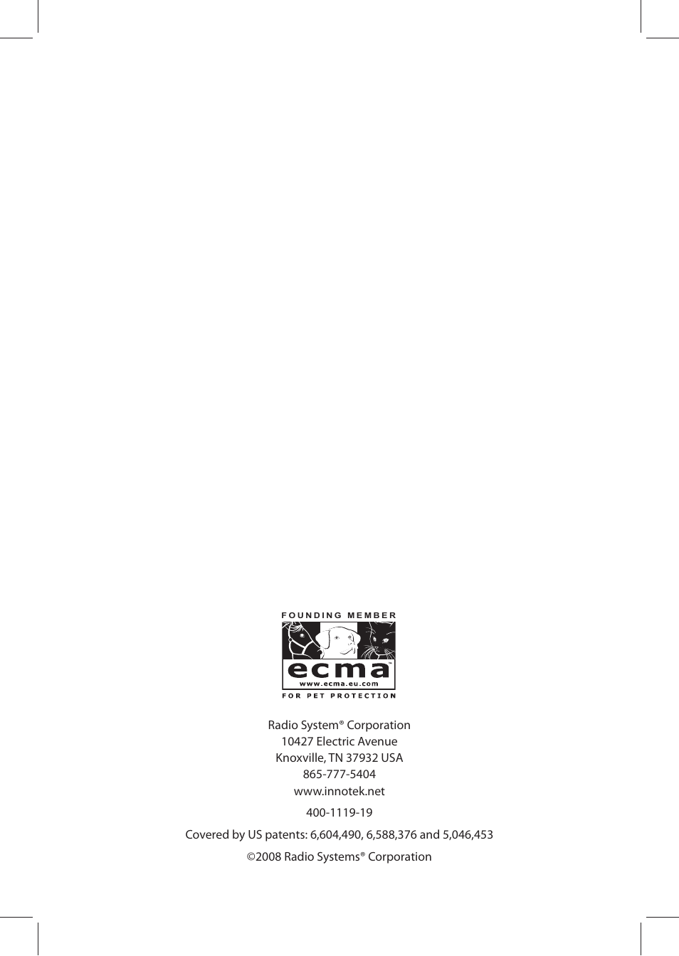 Petsafe SPT-85 Spray Commander™, 85 m Basic Remote Spray Trainer User Manual | Page 48 / 48