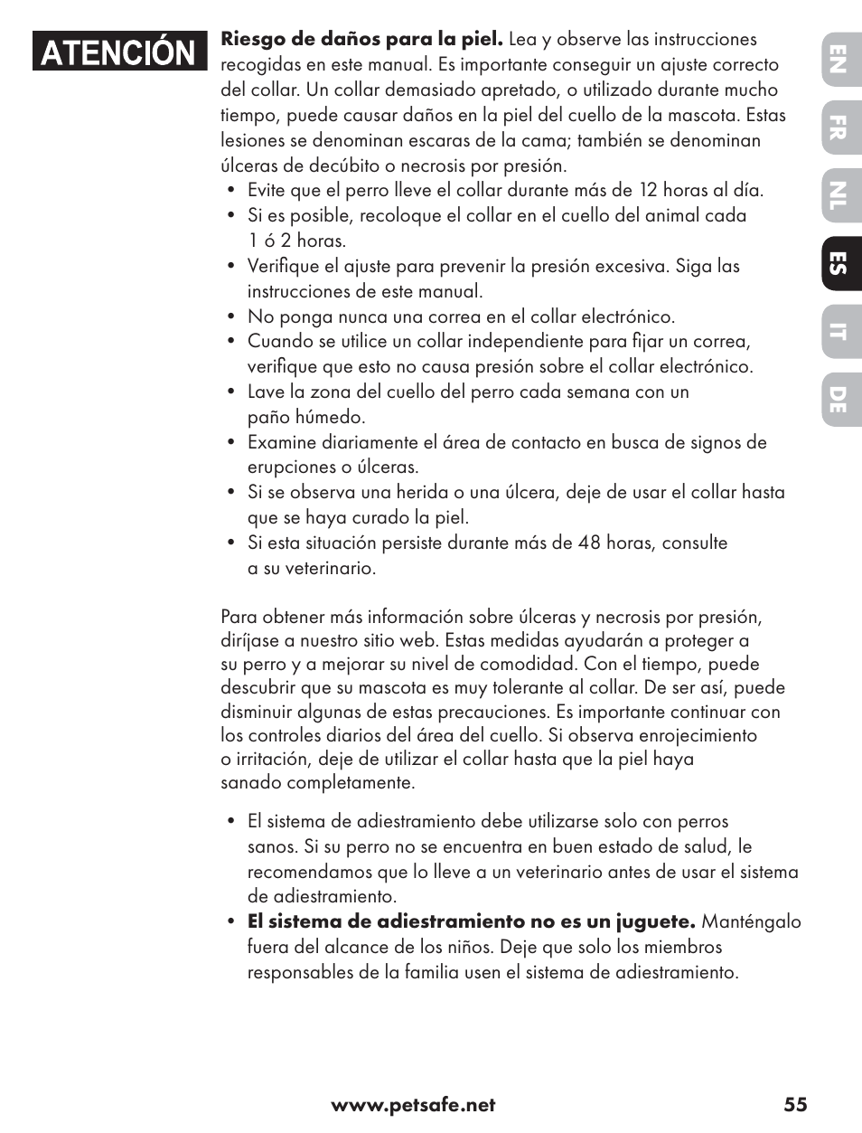 Petsafe ST-70, 70 m Basic Remote Trainer User Manual | Page 55 / 108