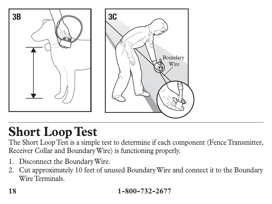 Short loop test | Petsafe Stubborn Dog Add-A-Dog® Extra Receiver Collar User Manual | Page 18 / 24