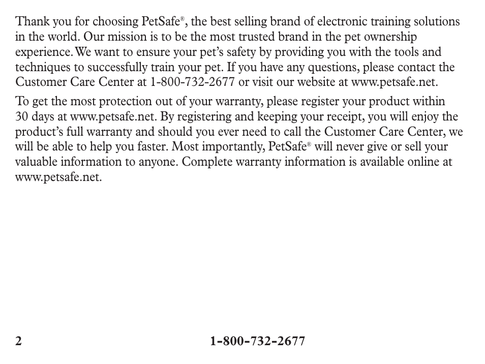 Petsafe Stubborn Dog Add-A-Dog® Extra Receiver Collar User Manual | Page 2 / 24