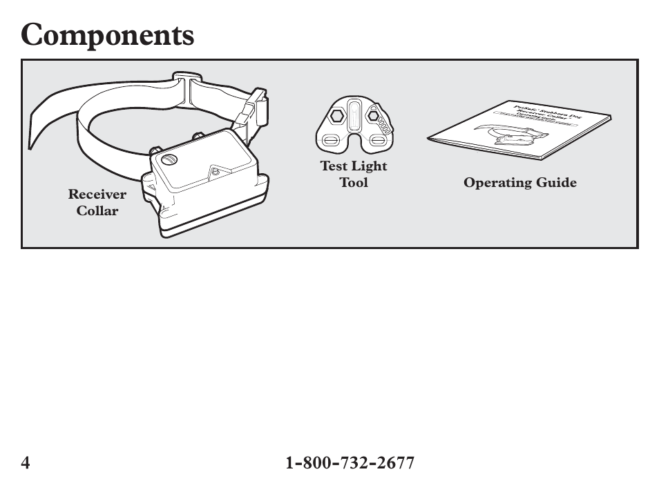 Components | Petsafe Stubborn Dog Add-A-Dog® Extra Receiver Collar User Manual | Page 4 / 24