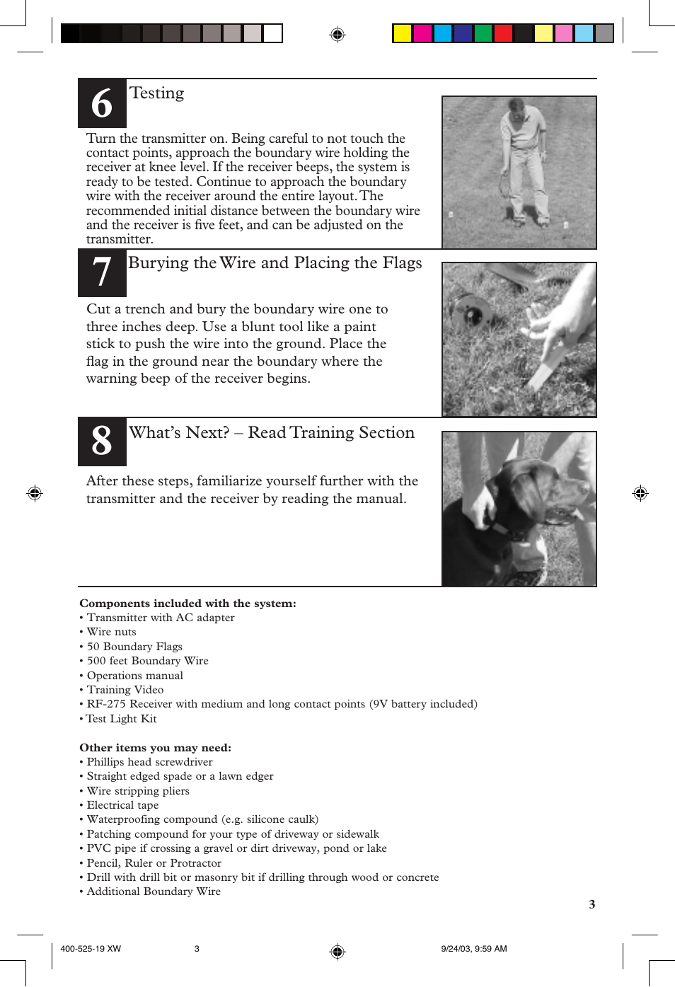 Petsafe Stubborn Dog In-Ground Fence™ System User Manual | Page 3 / 72