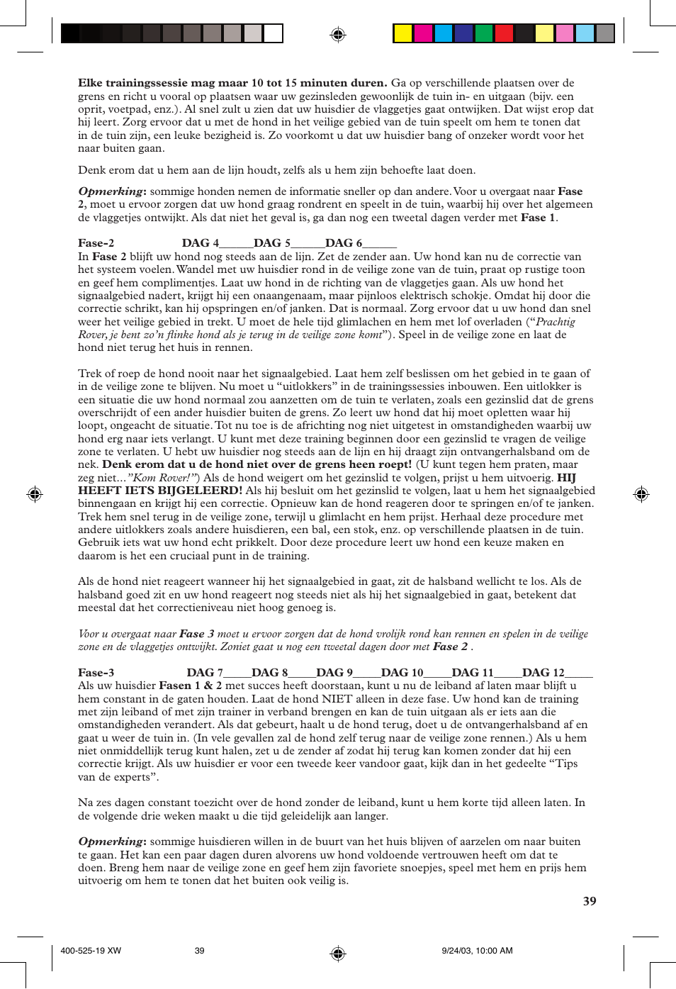 Petsafe Stubborn Dog In-Ground Fence™ System User Manual | Page 39 / 72
