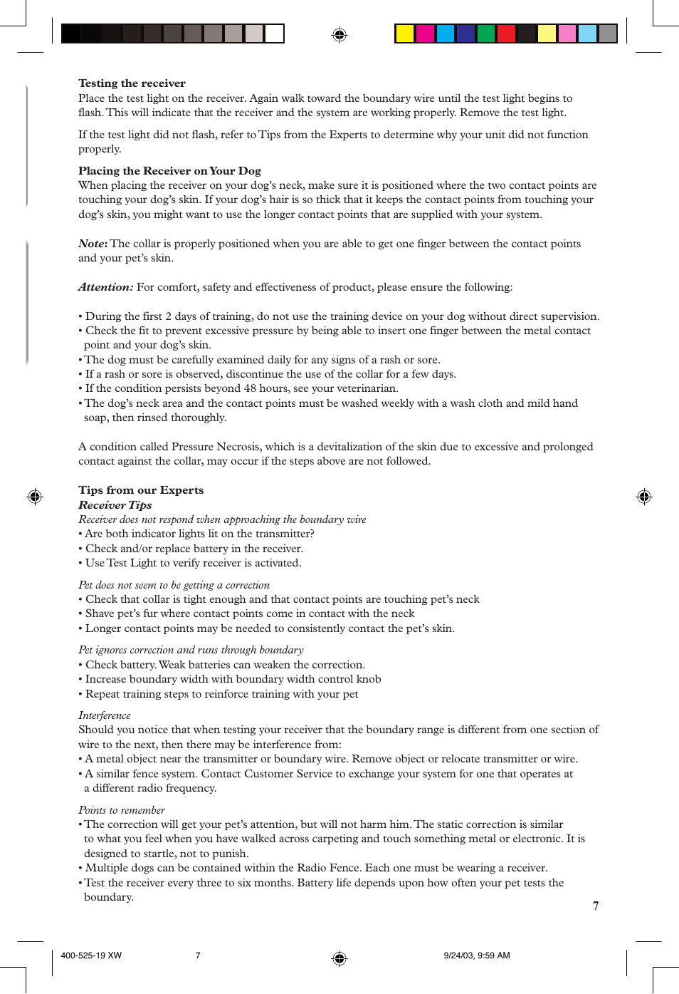 Petsafe Stubborn Dog In-Ground Fence™ System User Manual | Page 7 / 72