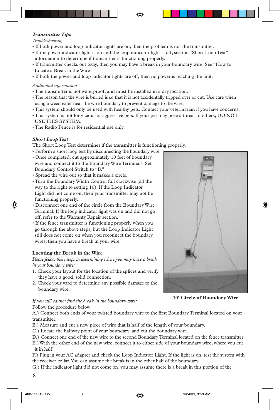 Petsafe Stubborn Dog In-Ground Fence™ System User Manual | Page 8 / 72
