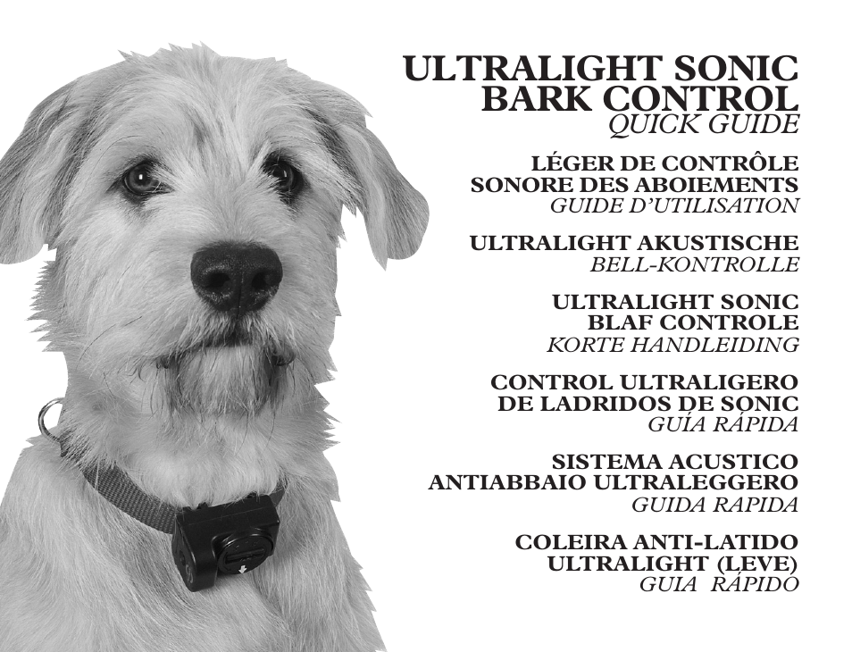 Petsafe Ultralight Sonic Bark Control Collar User Manual | 24 pages