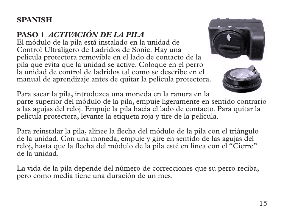 Petsafe Ultralight Sonic Bark Control Collar User Manual | Page 15 / 24
