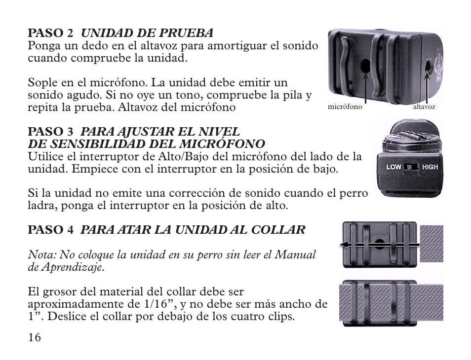 Petsafe Ultralight Sonic Bark Control Collar User Manual | Page 16 / 24