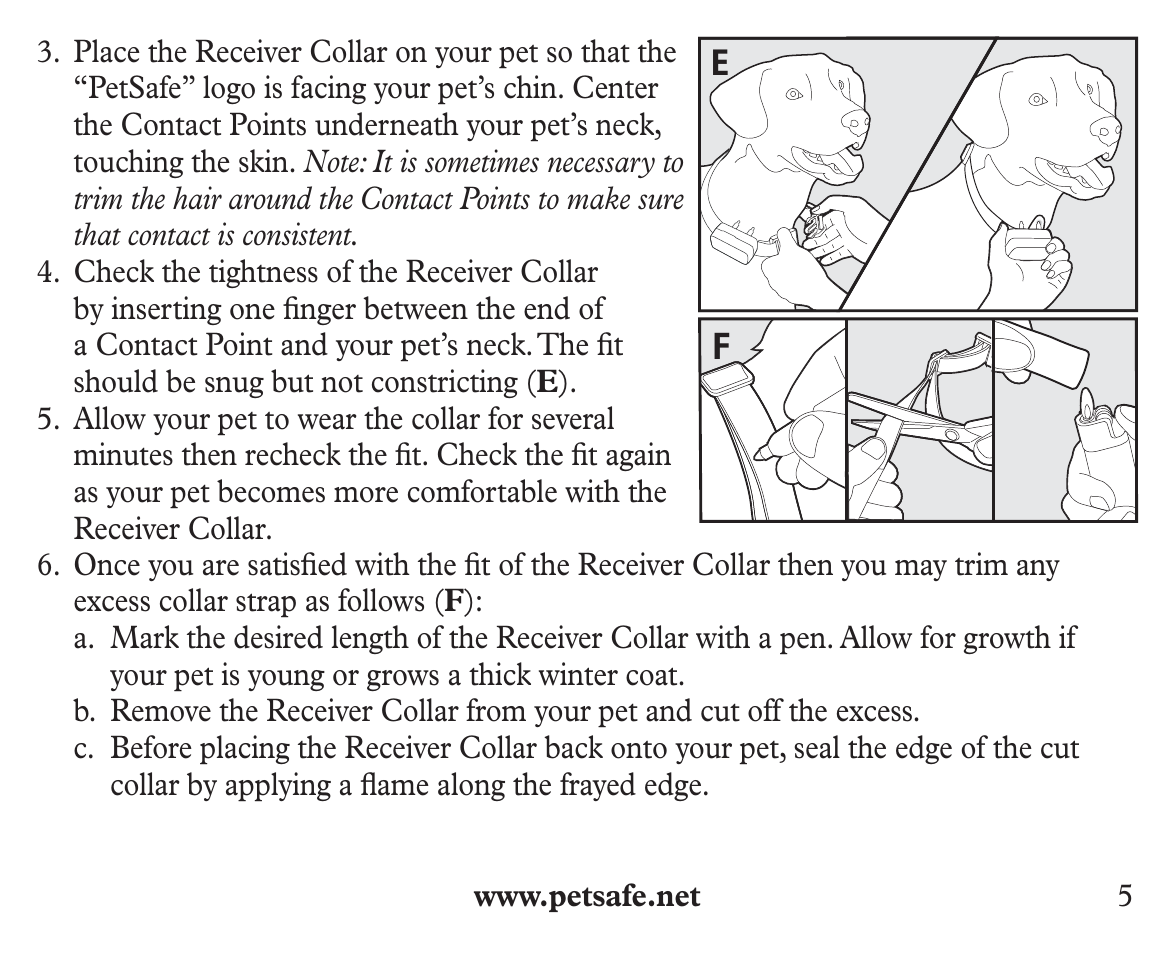 Petsafe Ultralight™ Add-A-Dog® Extra Receiver Collar User Manual | Page 5 / 20