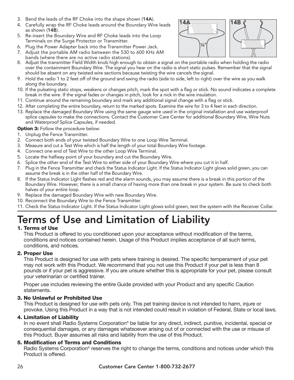 Terms of use and limitation of liability | Petsafe UltraSmart® In-Ground Fence™ User Manual | Page 26 / 28