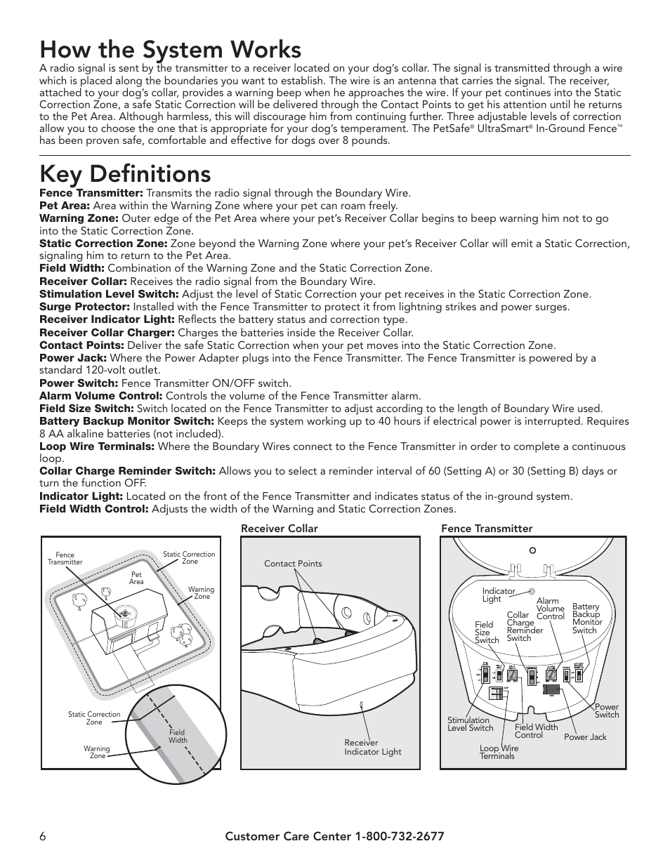 How the system works, Key definitions | Petsafe UltraSmart® In-Ground Fence™ User Manual | Page 6 / 28