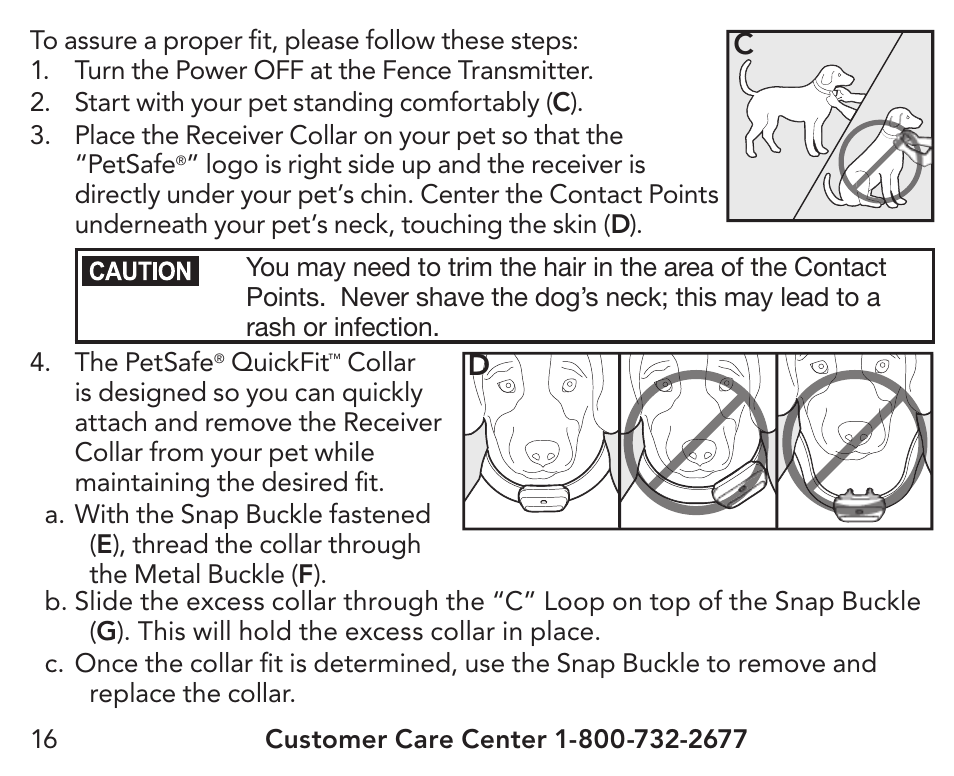 Petsafe UltraSmart® In-Ground Fence™ Receiver Collar User Manual | Page 16 / 28