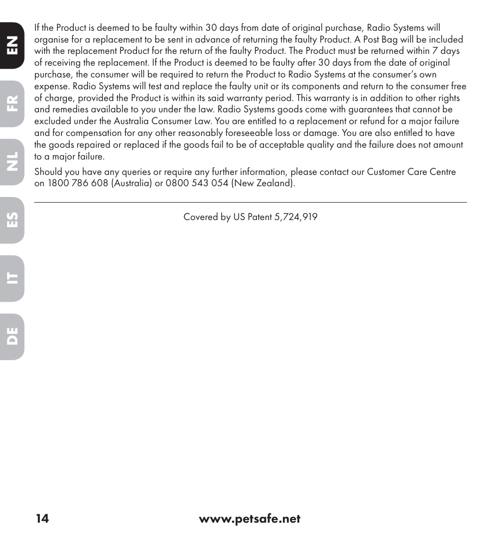 Petsafe Ultrasonic Bark Control Collar User Manual | Page 14 / 75