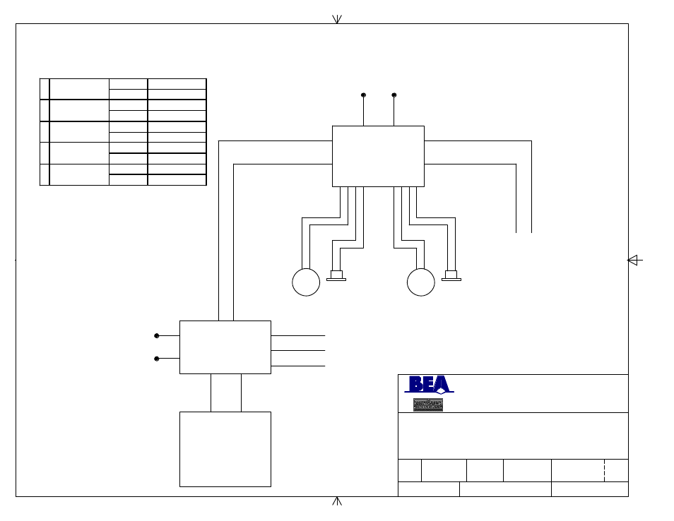 0010_010204_mc50 interlock w/ mc25, Mc50 mc25, Mc25 | Door contact, 24 vac transformer, Title: mc50 interlock w/ mc25 | BEA Two MC50s Interlocking 4 Doors User Manual | Page 3 / 4