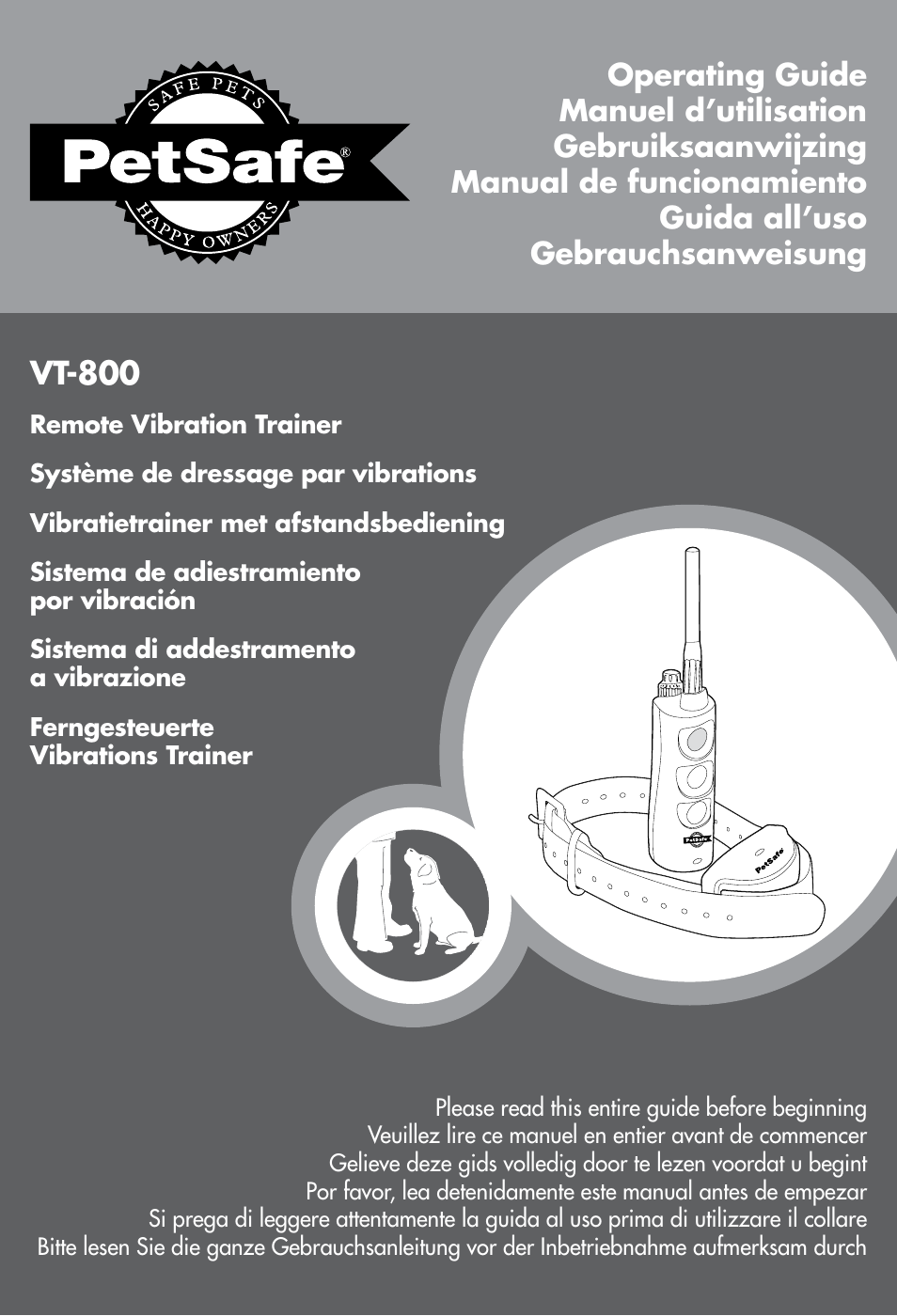Petsafe VT-800 Remote Vibration Trainer User Manual | 160 pages