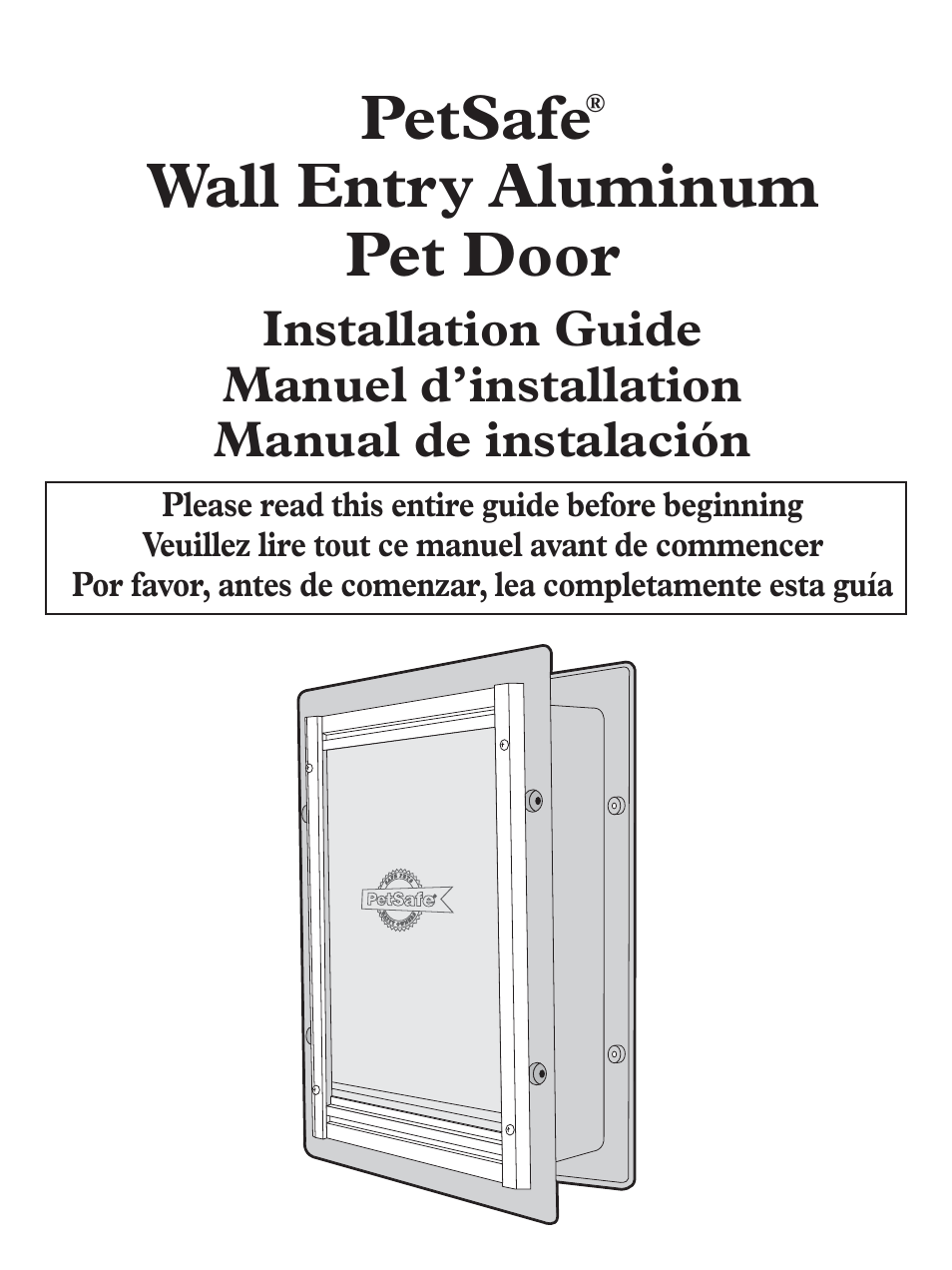 Petsafe Wall Entry Pet Door User Manual | 24 pages