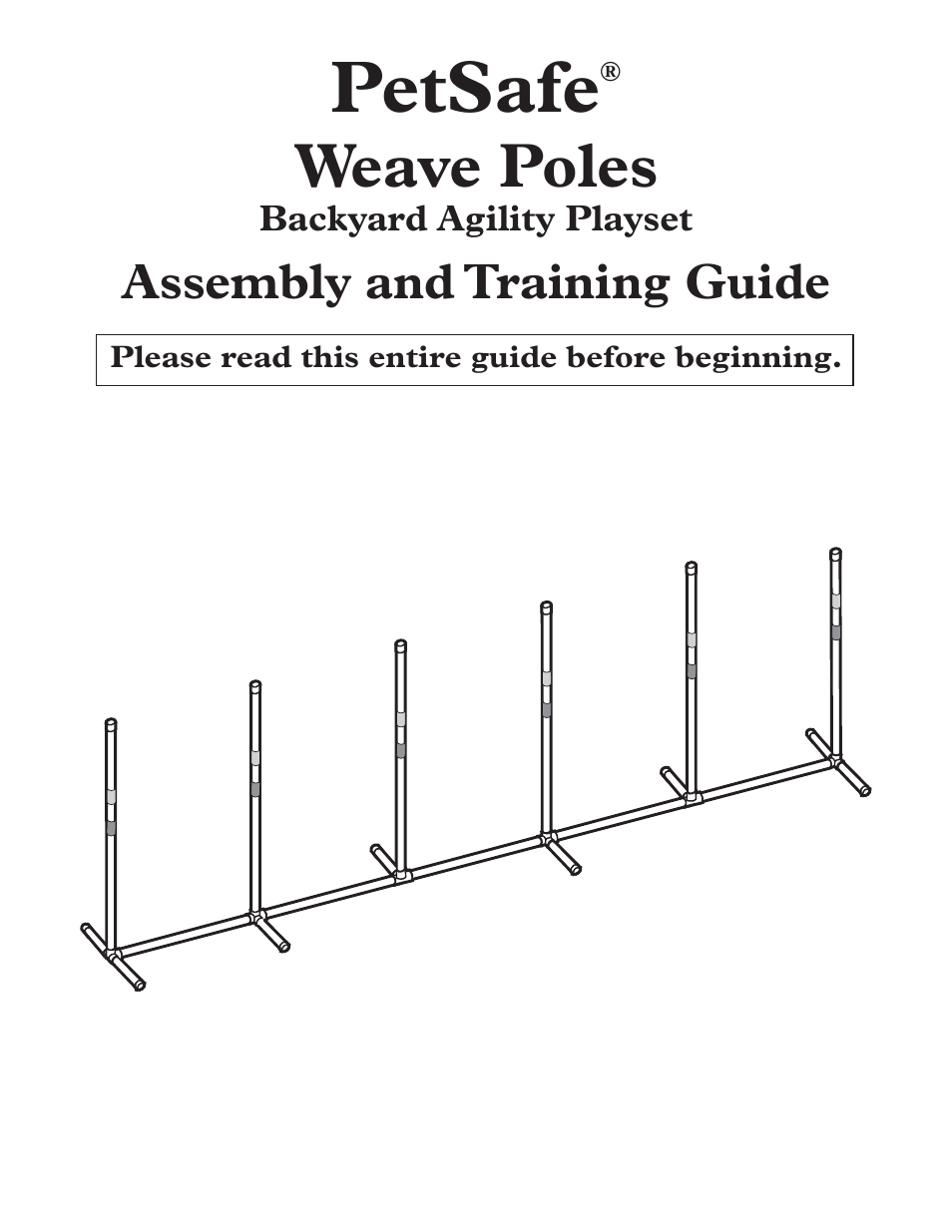Petsafe Weave Poles User Manual | 4 pages