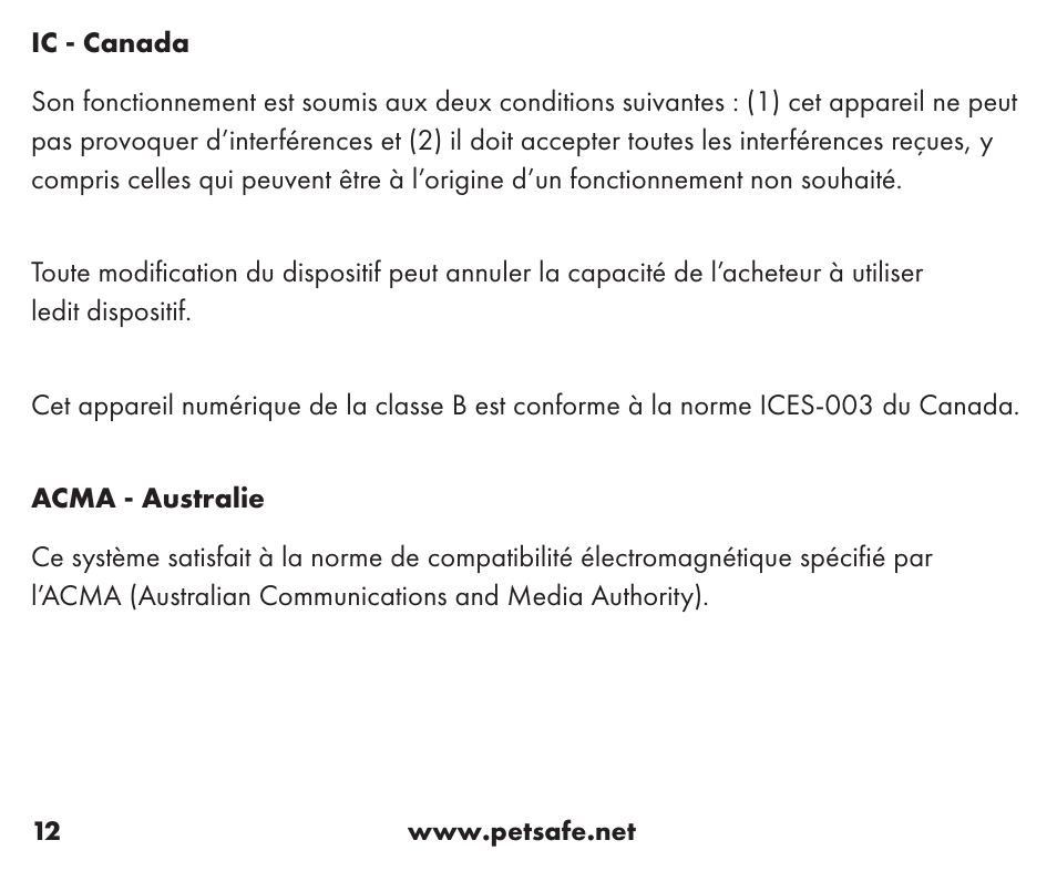 Petsafe Wireless Containment System™ Add-A-Dog® Extra Receiver User Manual | Page 12 / 40