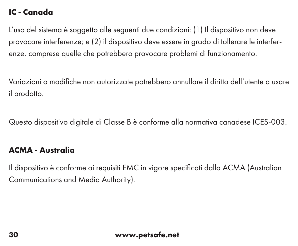 Petsafe Wireless Containment System™ Add-A-Dog® Extra Receiver User Manual | Page 30 / 40