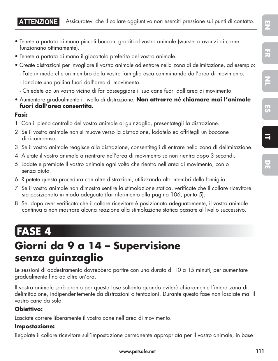 Petsafe Wireless Pet Containment System PIF-300-21 User Manual | Page 111 / 144