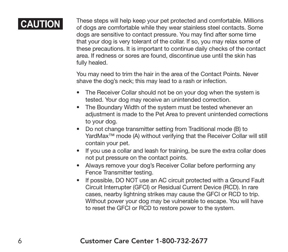 Petsafe YardMax™ Rechargeable In-Ground Fence Add-A-Dog® Extra Receiver Collar User Manual | Page 6 / 44