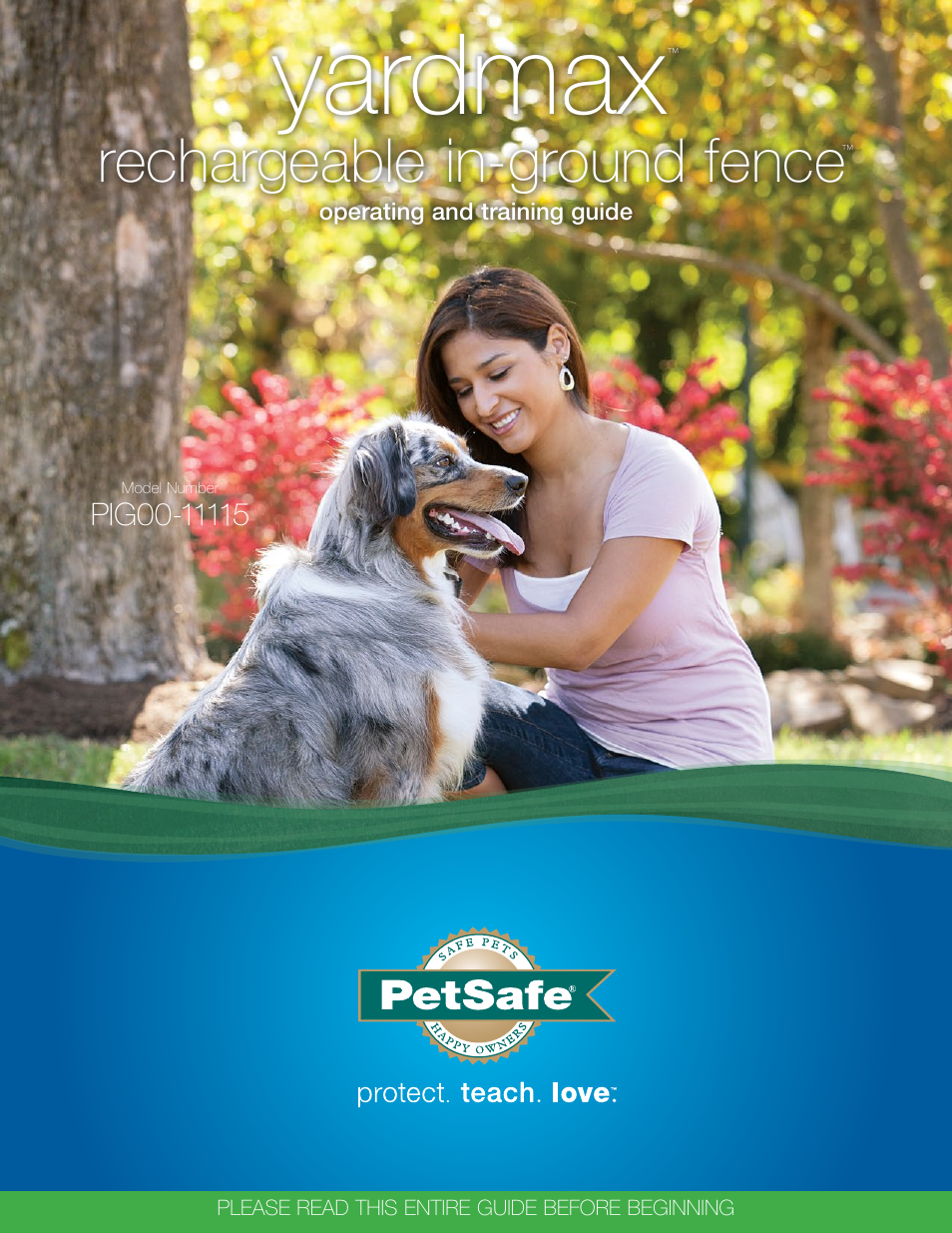 Petsafe YardMax™ Rechargeable In-Ground Fence™ User Manual | 36 pages