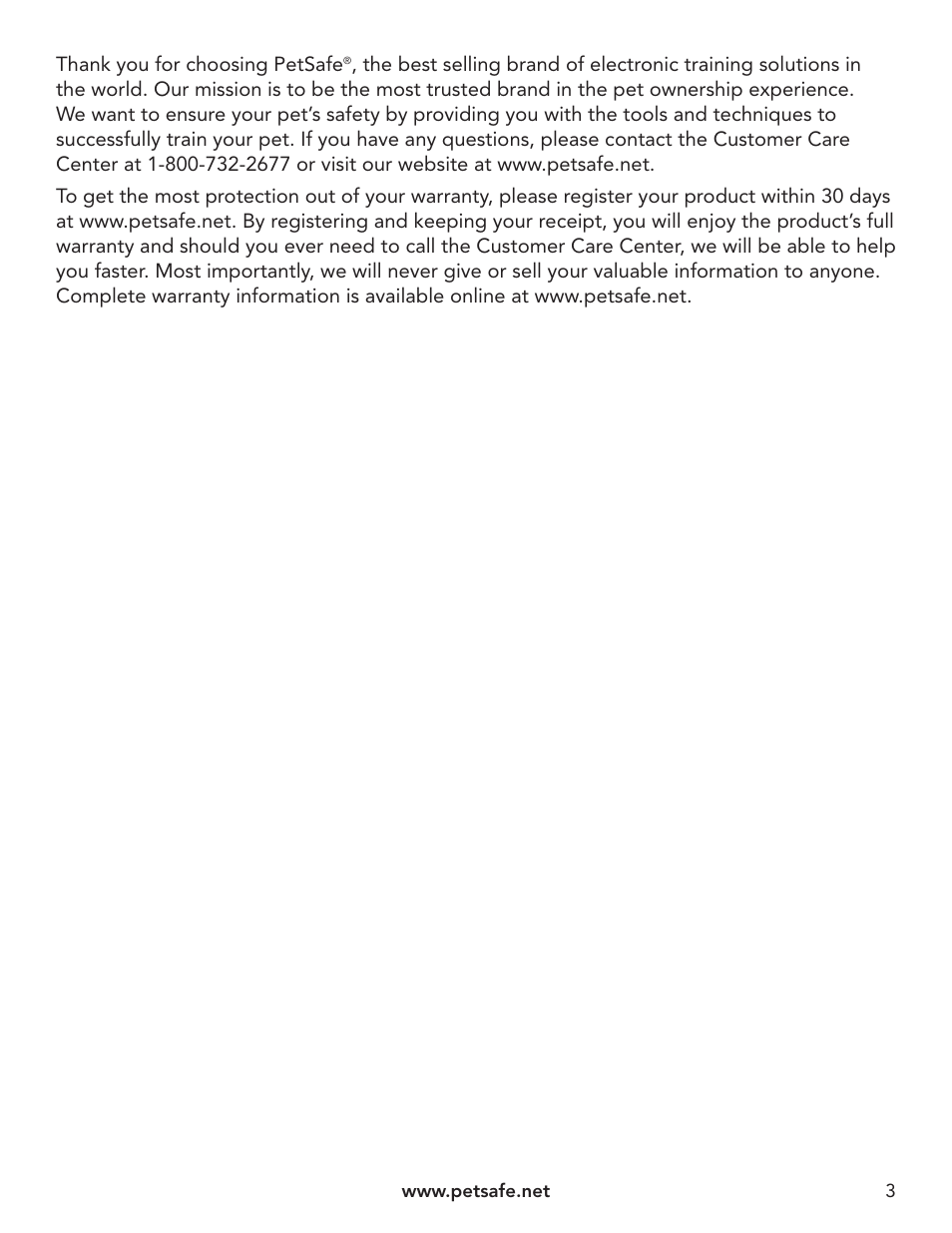 Petsafe YardMax™ Rechargeable In-Ground Fence™ User Manual | Page 3 / 36