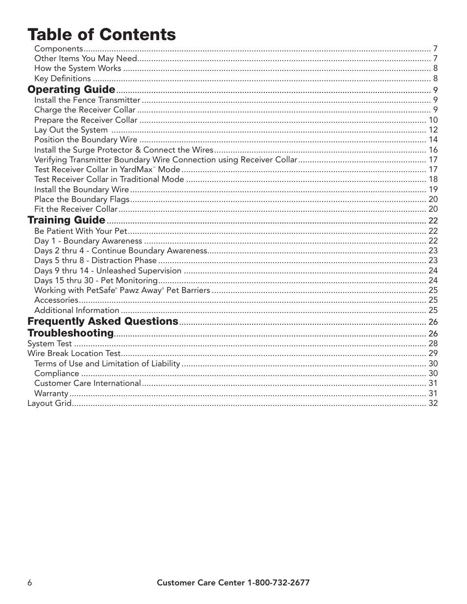 Petsafe YardMax™ Rechargeable In-Ground Fence™ User Manual | Page 6 / 36