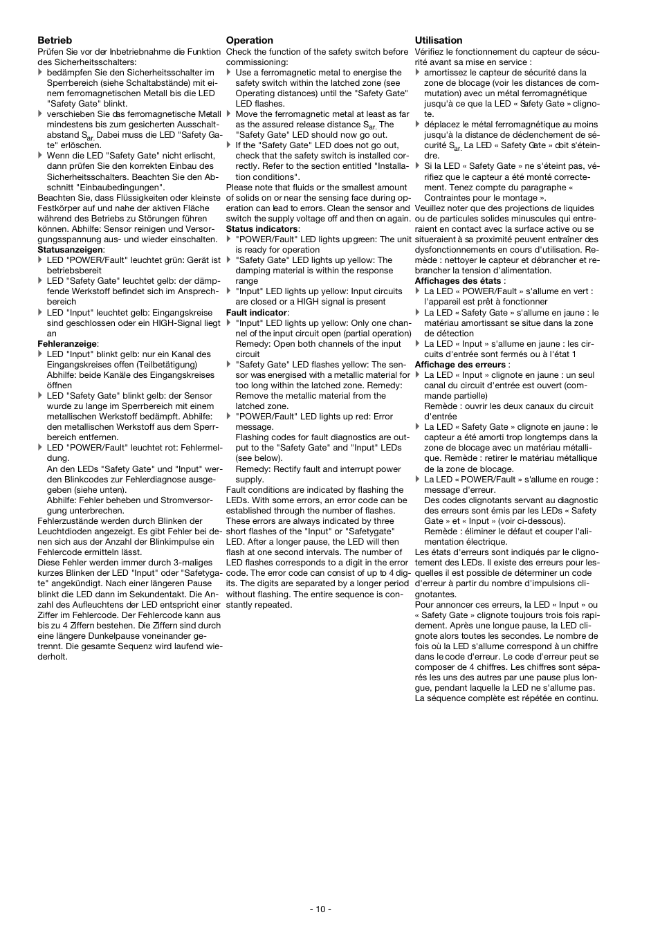 Beispiel, Example, Exemple | Pilz PSEN in1p User Manual | Page 10 / 16