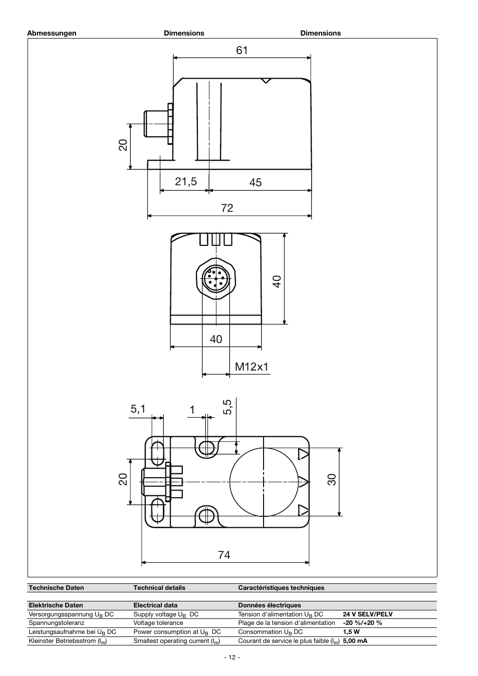 Pilz PSEN in1p User Manual | Page 12 / 16