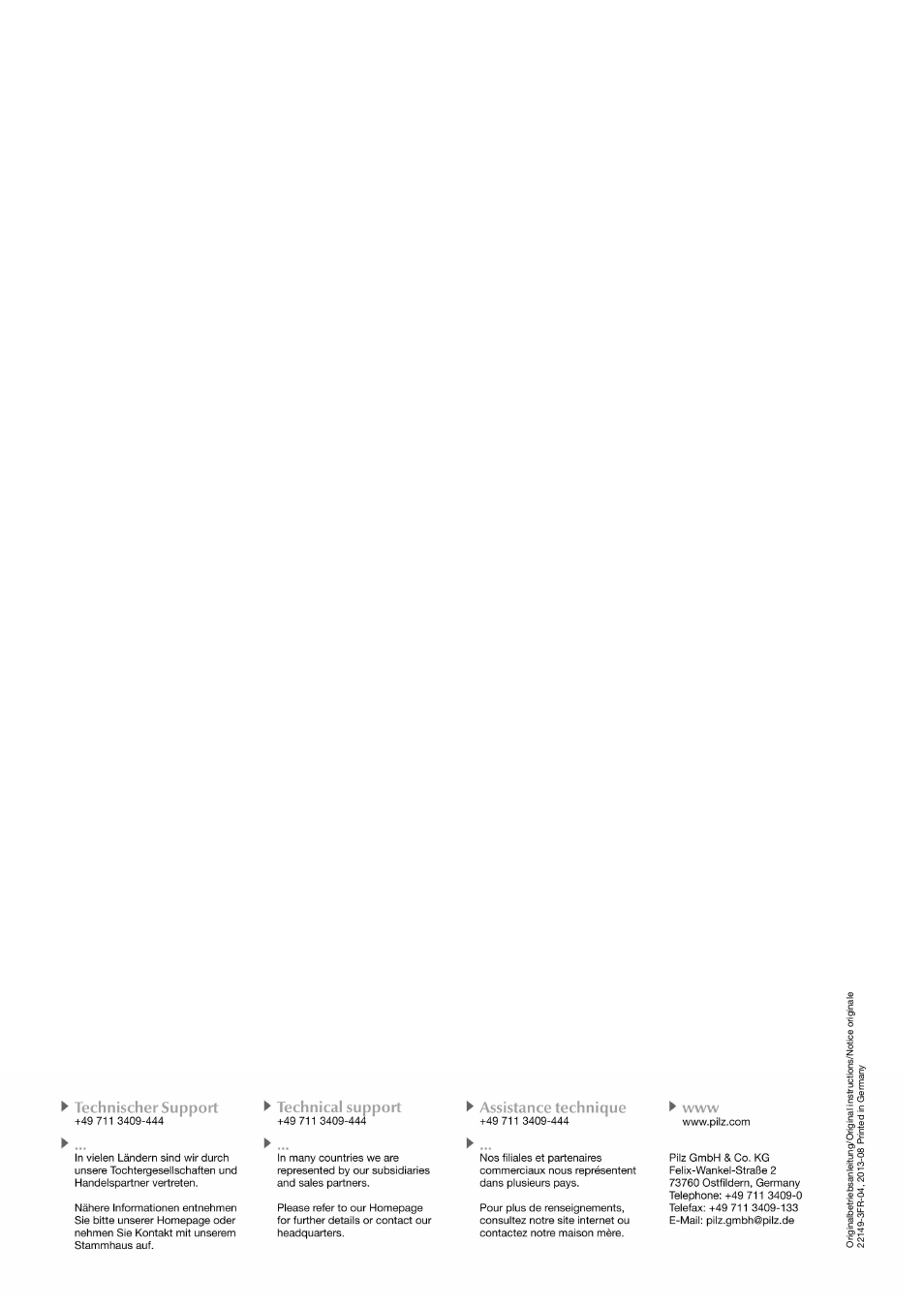 Pilz PSEN in1p User Manual | Page 16 / 16