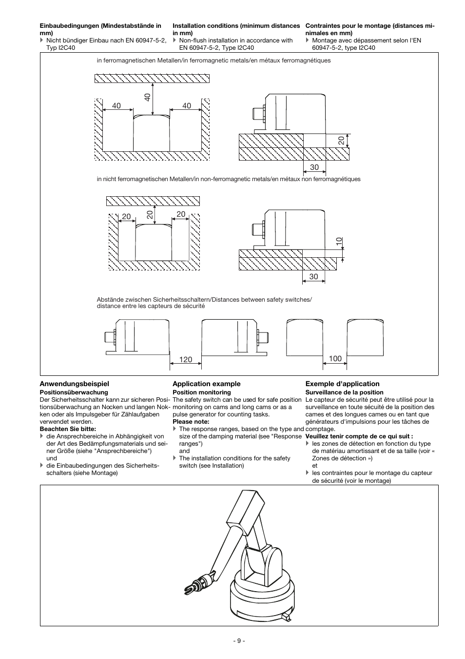 Pilz PSEN in1p User Manual | Page 9 / 16