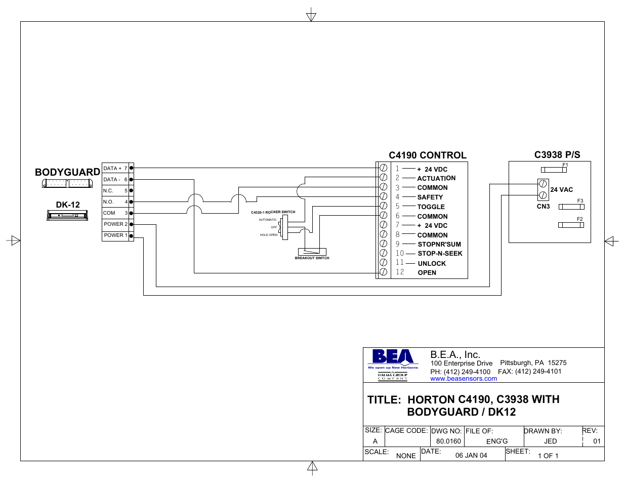 BEA Horton C2150 User Manual | Page 16 / 20