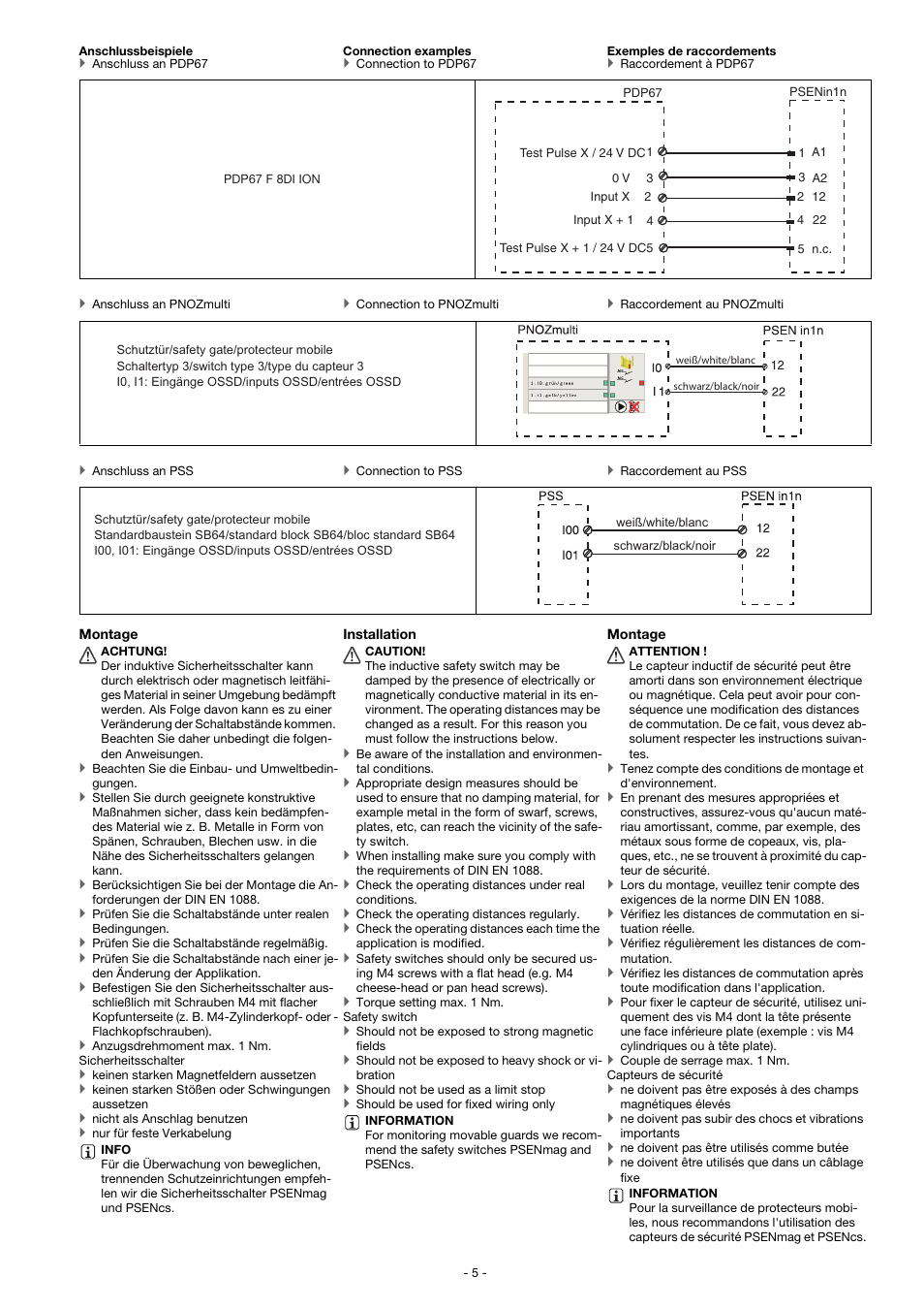 Pilz PSEN in1n User Manual | Page 5 / 12