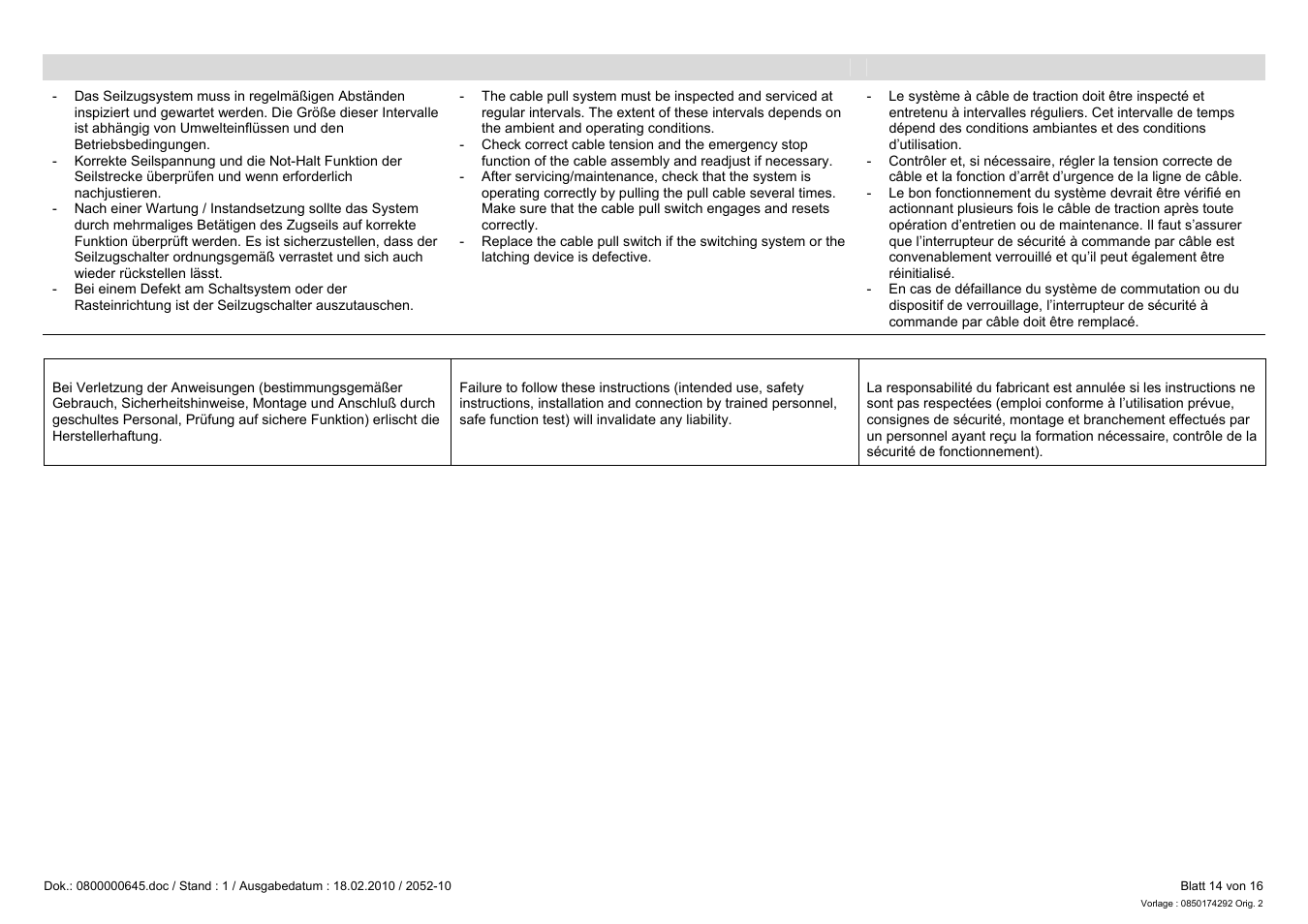 Pilz PSEN rs2.0-175 User Manual | Page 14 / 16