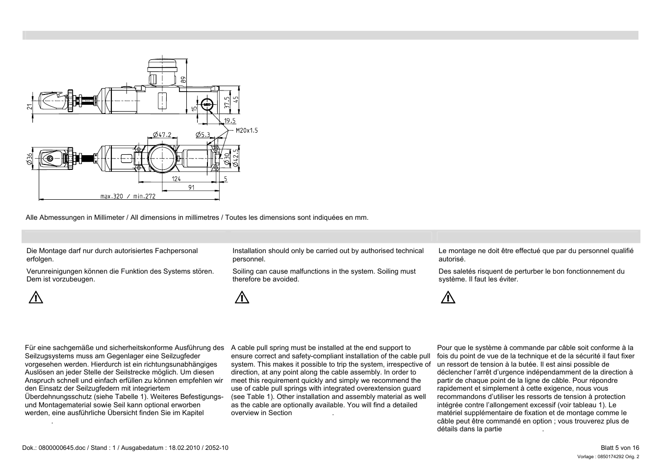 Pilz PSEN rs2.0-175 User Manual | Page 5 / 16
