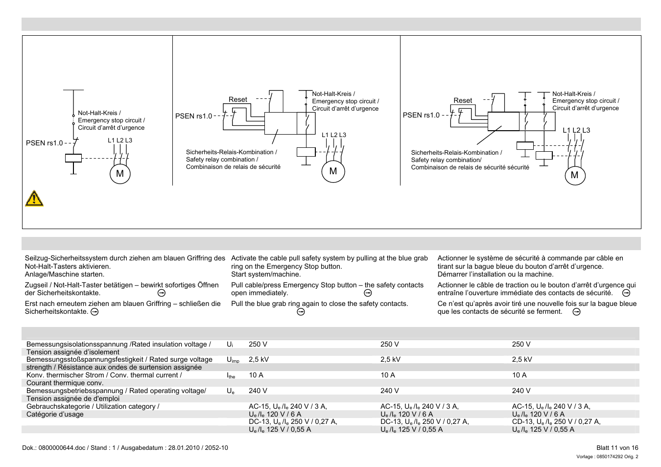 Pilz PSEN rs1.0-300 User Manual | Page 11 / 16
