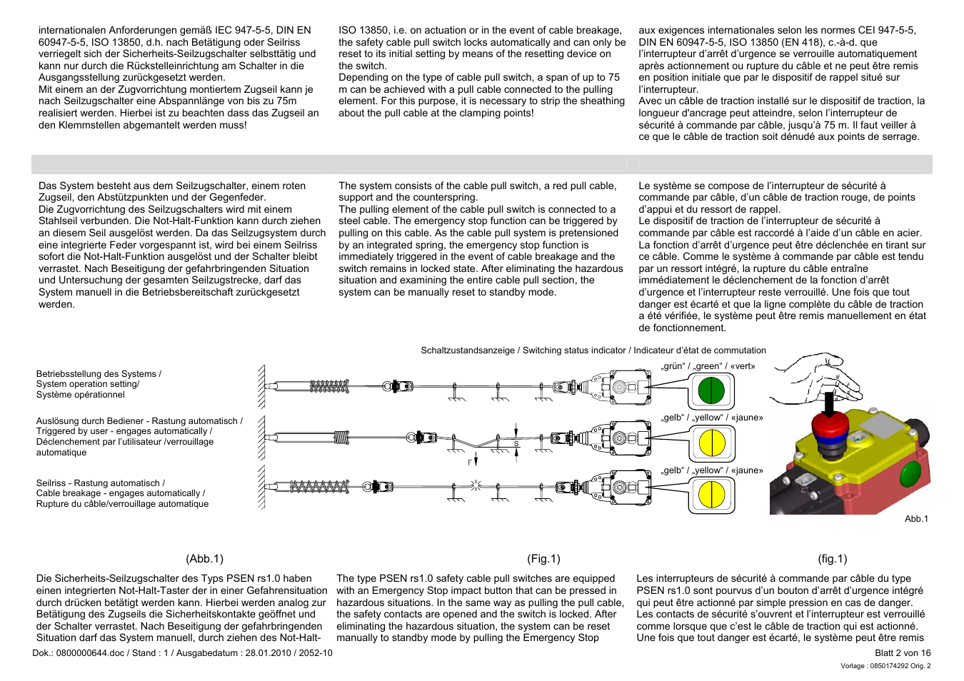 Pilz PSEN rs1.0-300 User Manual | Page 2 / 16