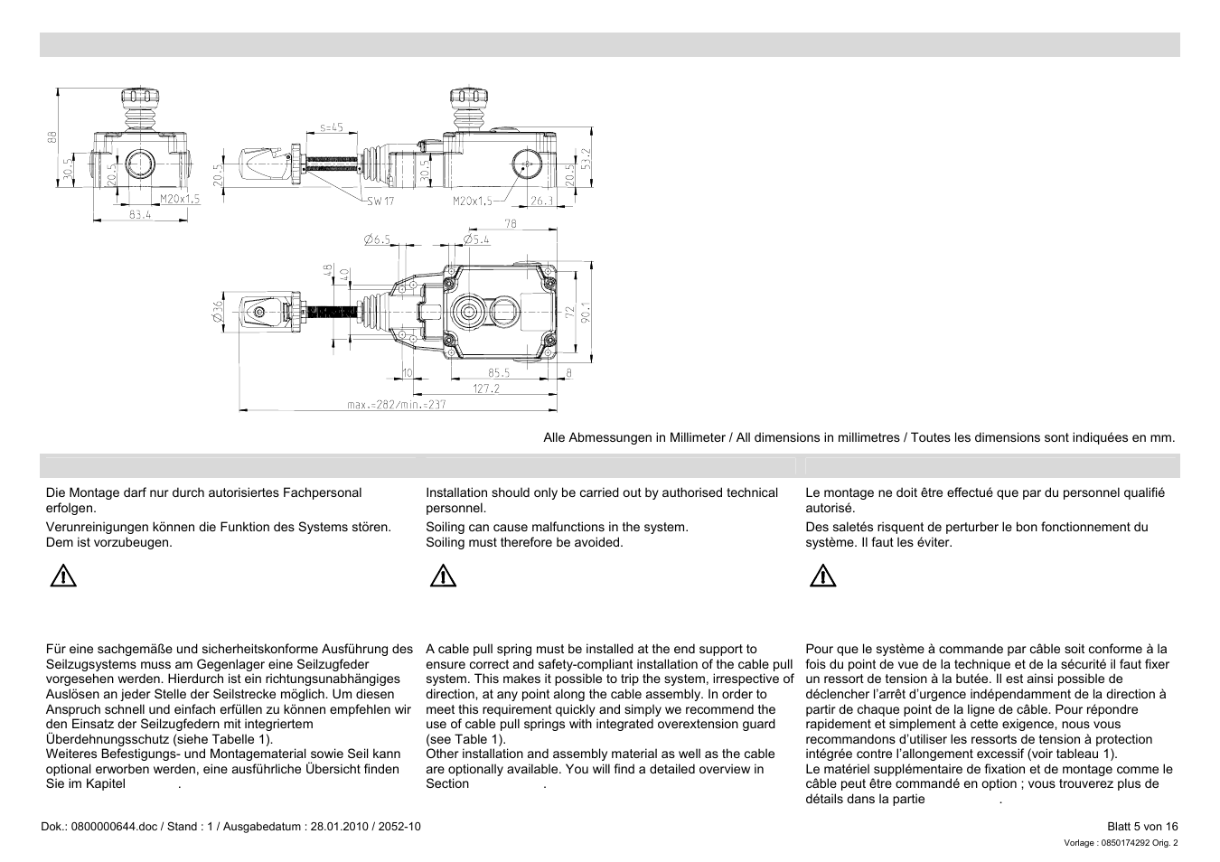 Pilz PSEN rs1.0-300 User Manual | Page 5 / 16