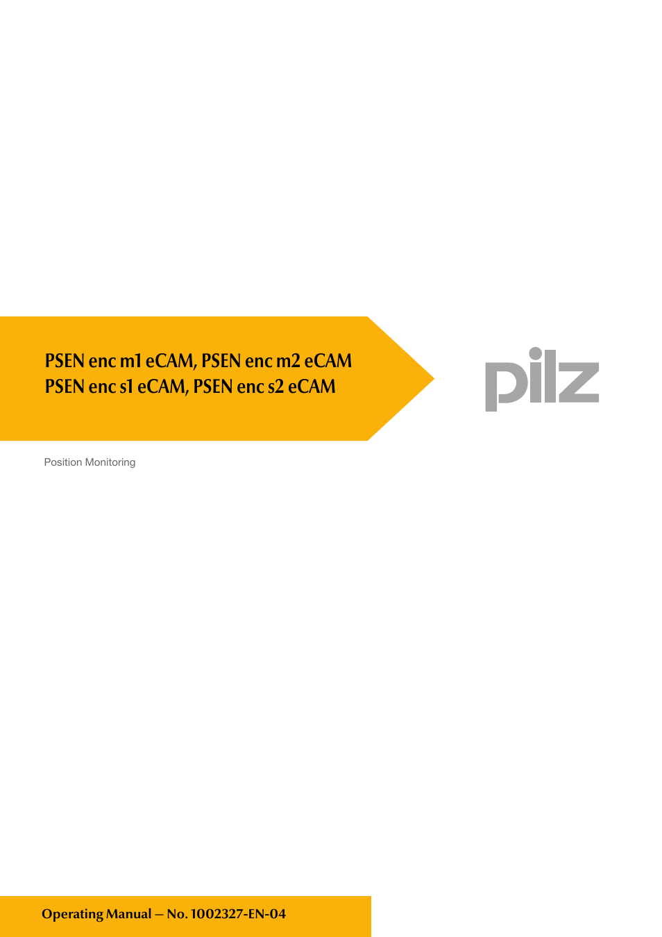 Pilz PSEN enc s2 eCAM User Manual | 46 pages