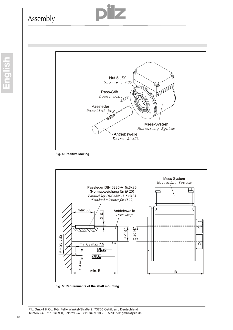 English, Assembly | Pilz PSEN enc s2 eCAM User Manual | Page 20 / 46