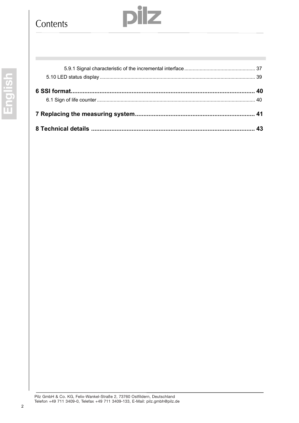 Pilz PSEN enc s2 eCAM User Manual | Page 4 / 46