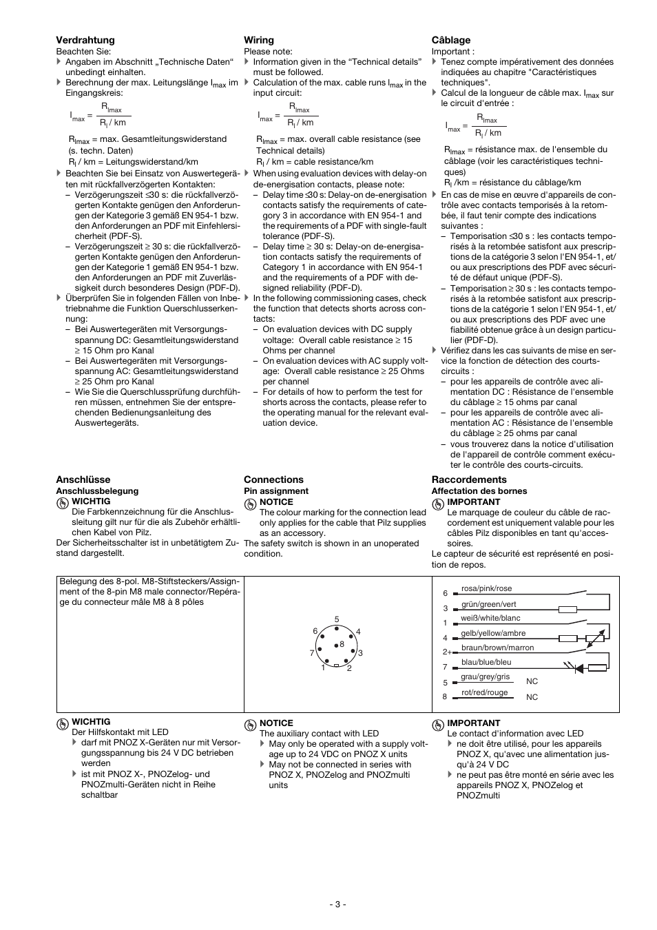 Pilz PSEN ma1.3p-20/PSEN ma1.3-12/12mm/1unit User Manual | Page 3 / 10