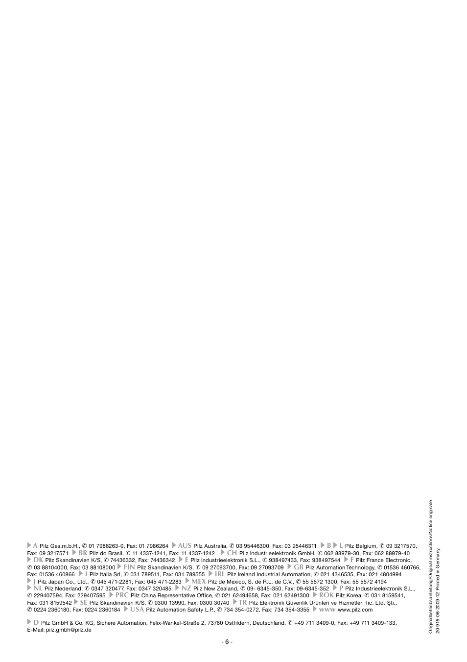 Pilz PSEN 2.2p-21/LED/8mm 1 switch User Manual | Page 6 / 6