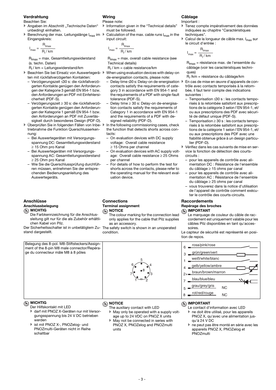 Pilz PSEN ma1.4p-51/PSEN ma1.4-10mm/ 1unit User Manual | Page 3 / 10