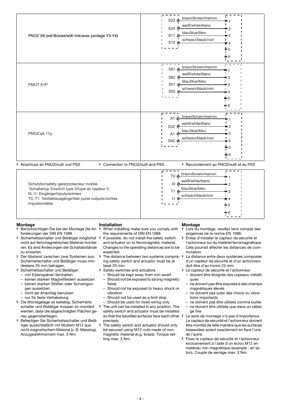 Pilz PSEN ma1.3b-29/PSEN ma1.3-08/8mm/1 unit User Manual | Page 4 / 8