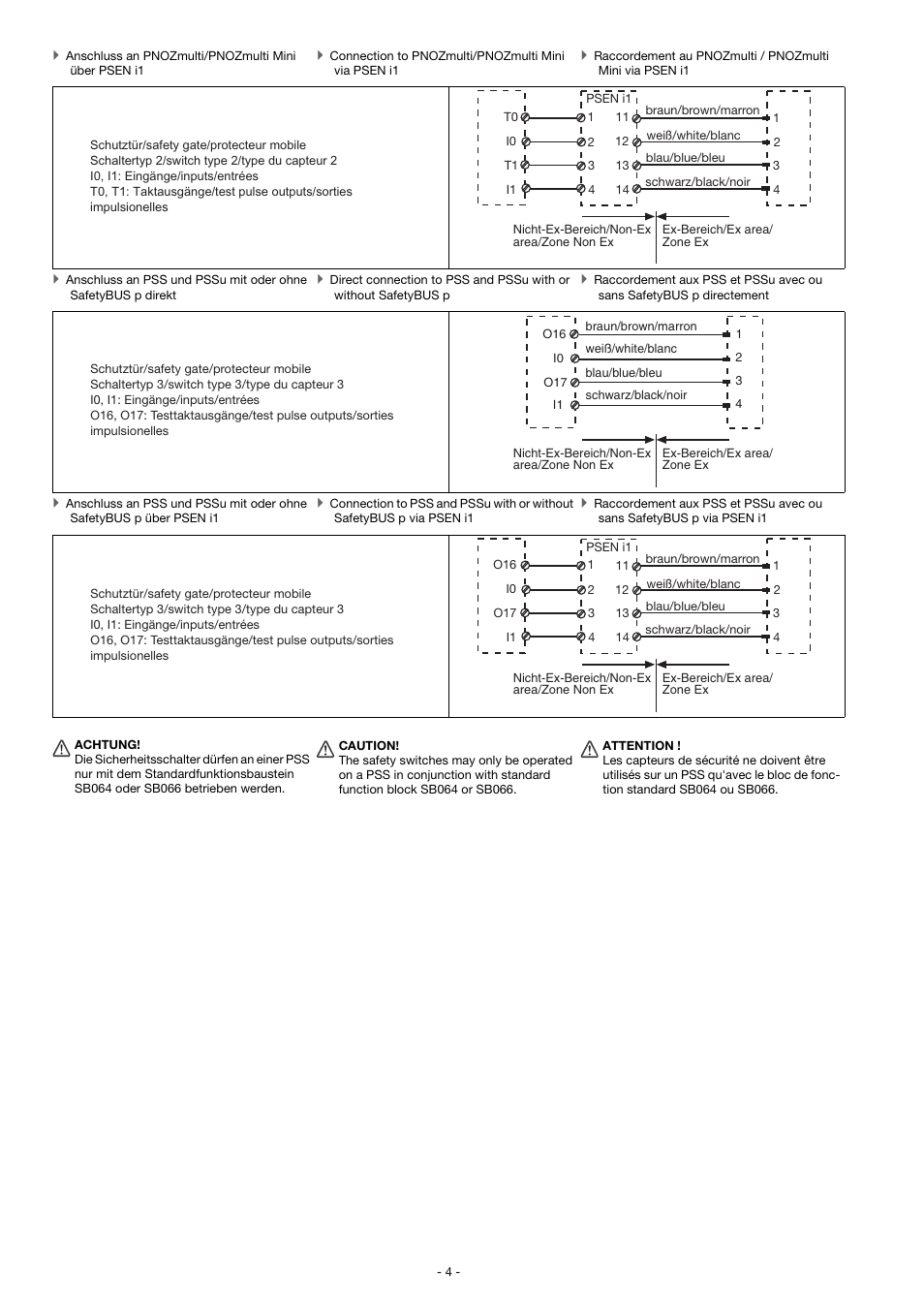 Pilz PSEN ma2.1p-34/PSEN2.1-10-06/LED/ATEX/1u User Manual | Page 4 / 8