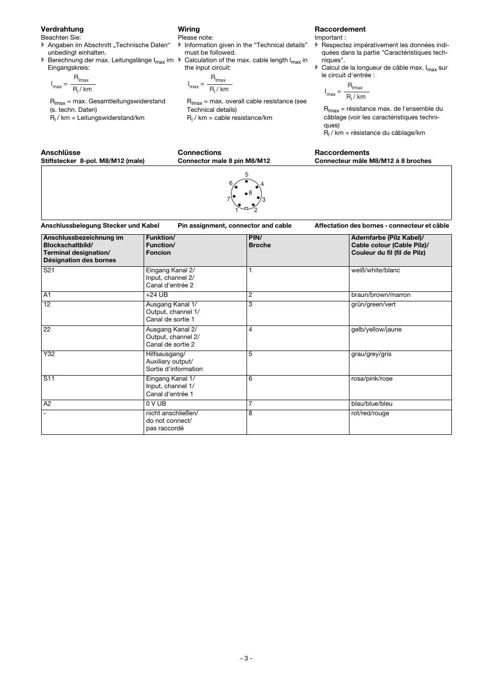 Pilz PSEN cs4.1b 1switch User Manual | Page 3 / 15