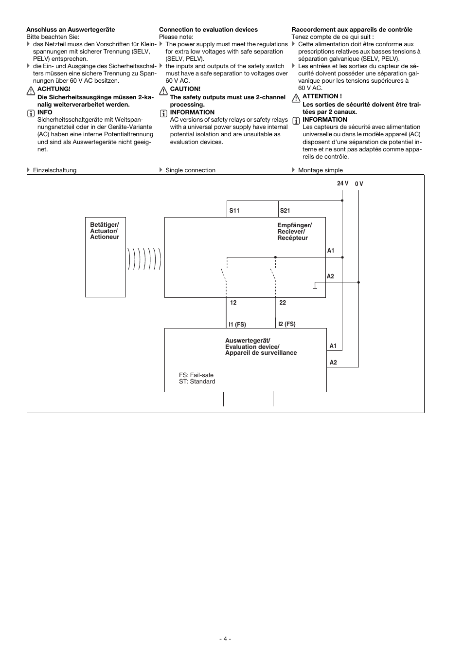 Pilz PSEN cs4.1b 1switch User Manual | Page 4 / 15